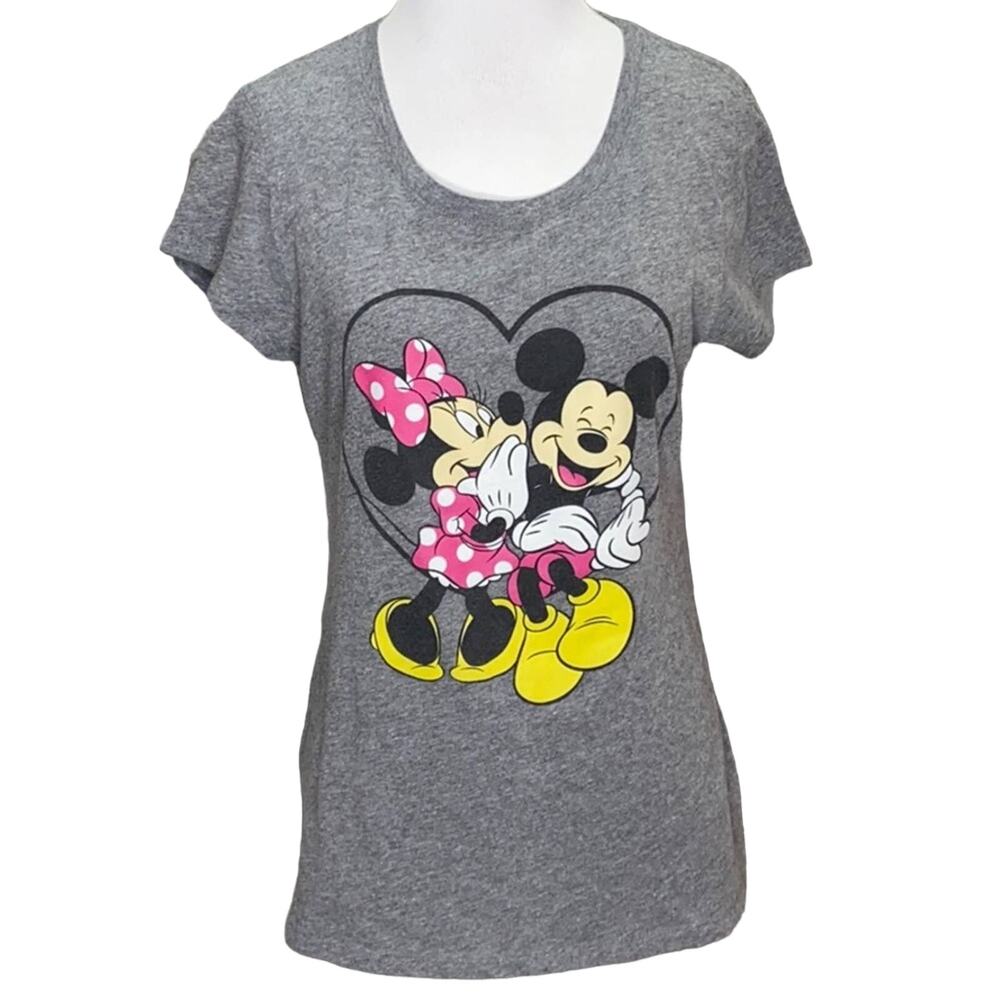 Disney Mickey & Minnie Mouse Heart T-Shirt L